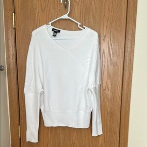 Express White Off-the-Shoulder Sweater